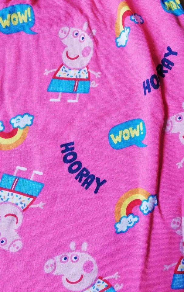 Girls Peppa Pig Dress & Headband 2-5 Y Long Sleeve Peppa Print 100% Cotton Party - Image 4 of 4