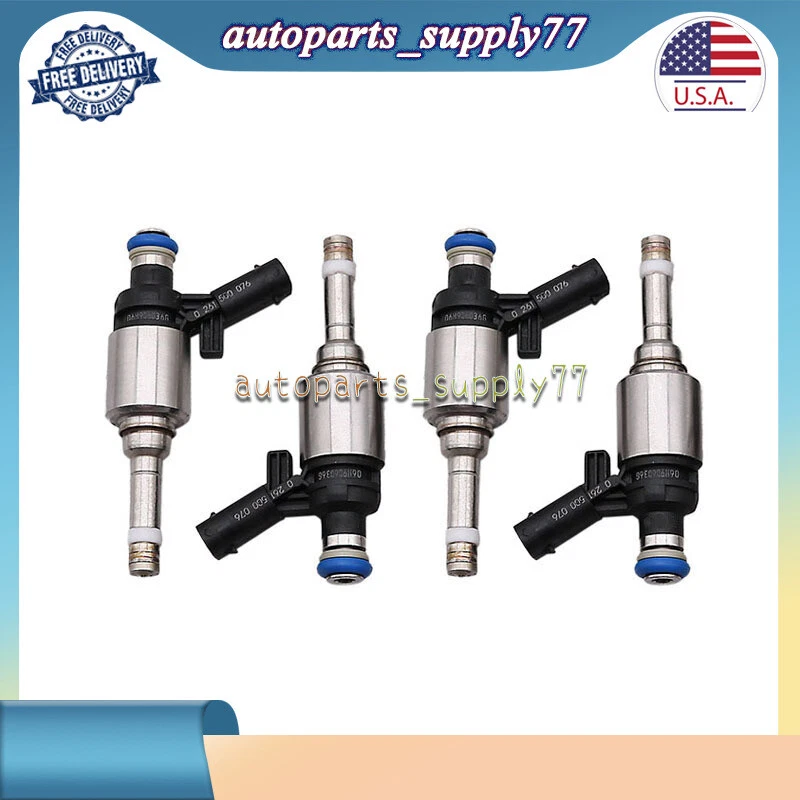 (4) Fuel Injection Nozzle For VW CC GTI Tiguan Passat Jetta Turbo 2.0 06H906036G - Image 3 of 4