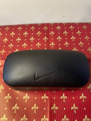 Nike Vision Black Eyeglass Sunglass Hard Case w/ Swoosh Logo Protective Box OEM