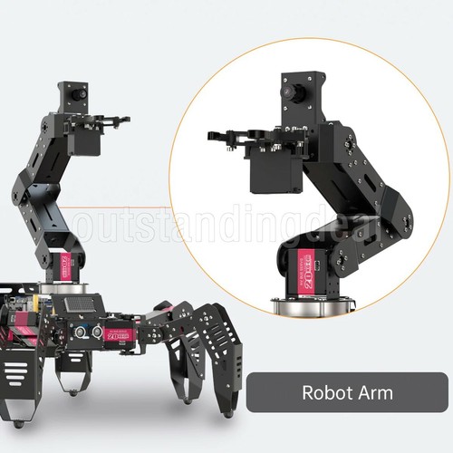 SpiderPi Pro Hexapod Robot Smart Robot w/ AI Robotic Arm for Raspberry Pi 4B 4GB - Bild 4 von 8