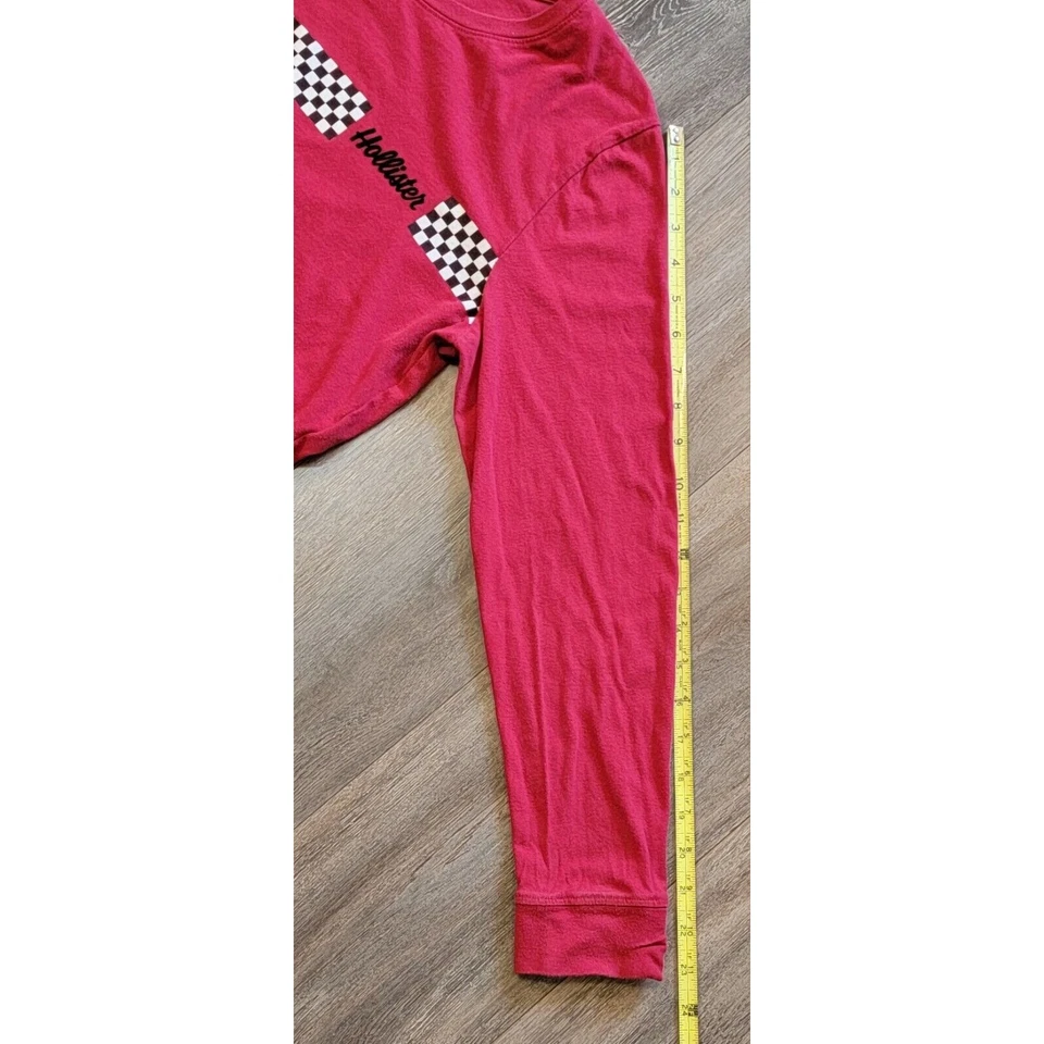 Hollister красный укороченный толстовка с длинным рукавом на шнурке женщин размер L - Изображение 2 из 4