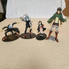 Bandai Spirits Figure Lot Of 4 Statues Banpresto 5.5"- 10" Free Shipping Read⬇