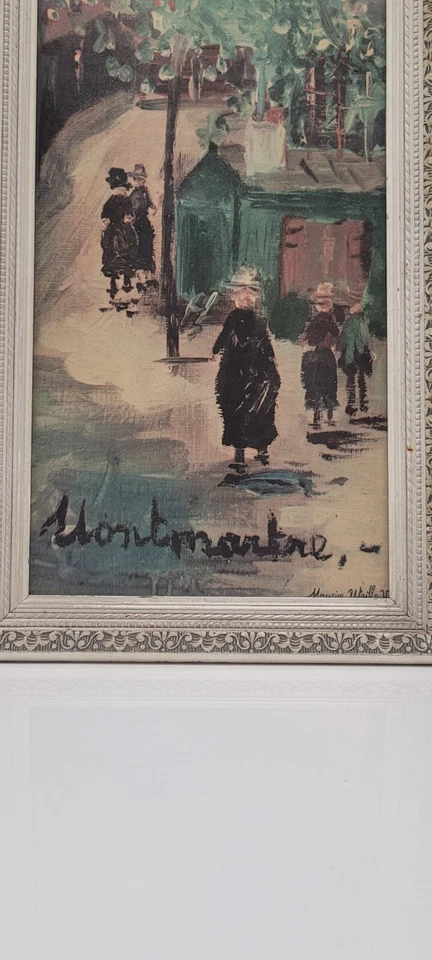 Maurice Utrillo V French Parisian Street 2 Paintings With Beautiful Custom Frame - Image 4 of 4