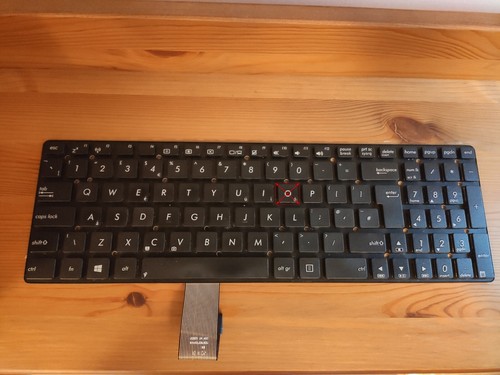 Asus K55 K55V K55VM K55A K55VD K55DR K55VS K55VJ UK Keyboard Black 0KNB0-6125UK0 - Picture 2 of 7