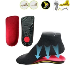 Shoe Insoles Inserts Pads Orthotic Arch Support Plantar Fasciitis Pain Relief US