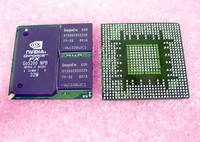 nVidia GeForce FX Go5200 NPB 32M / GPU BGA ::: RETRO