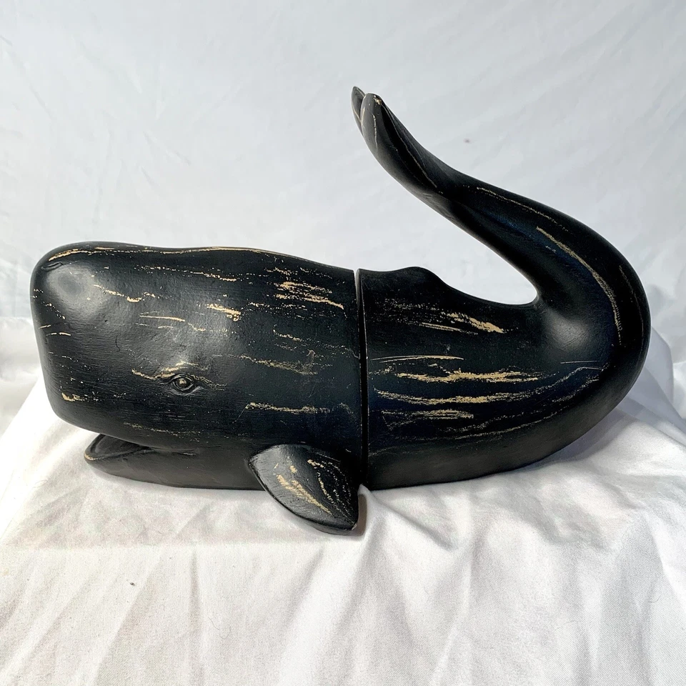 Whale Bookends ~ Heavy Resin Nautical - Image 3 of 4