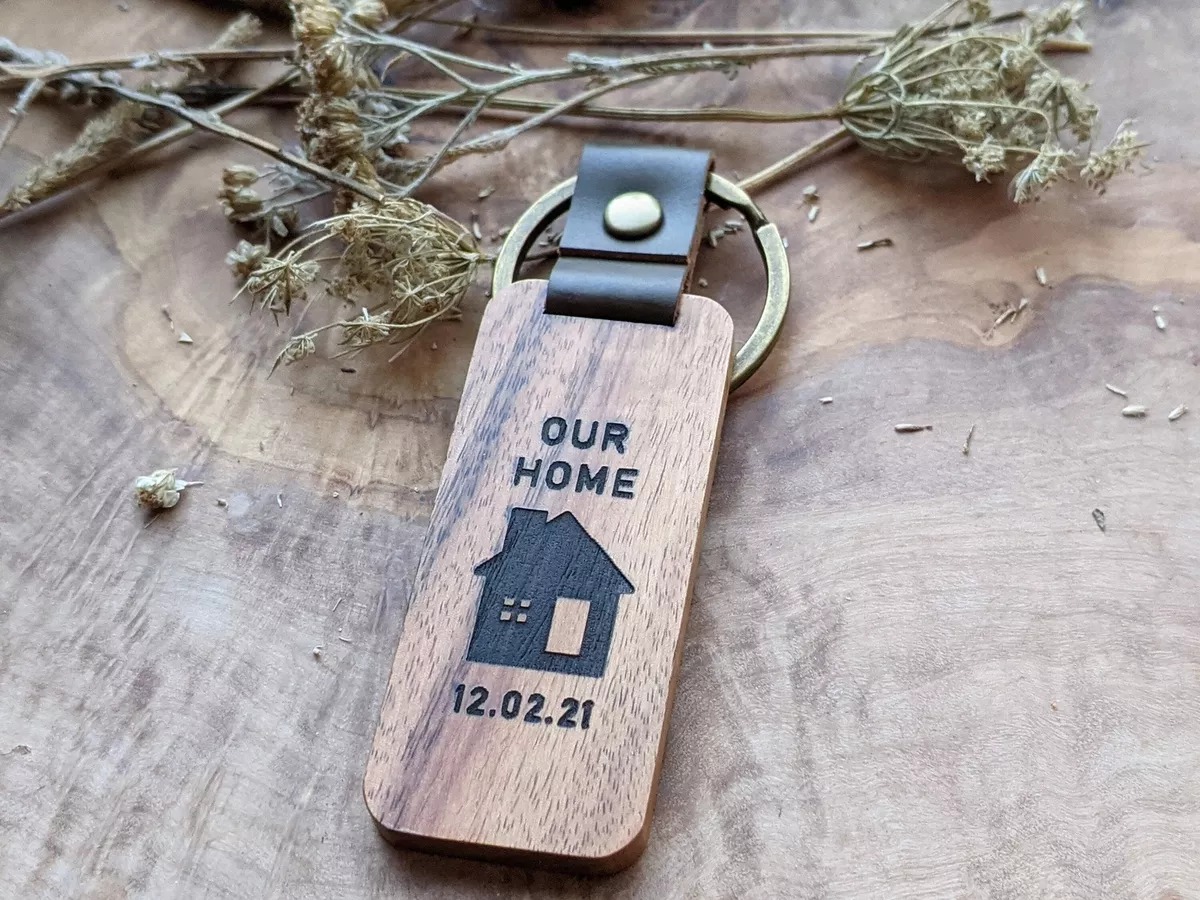 New home personalised keyring sale