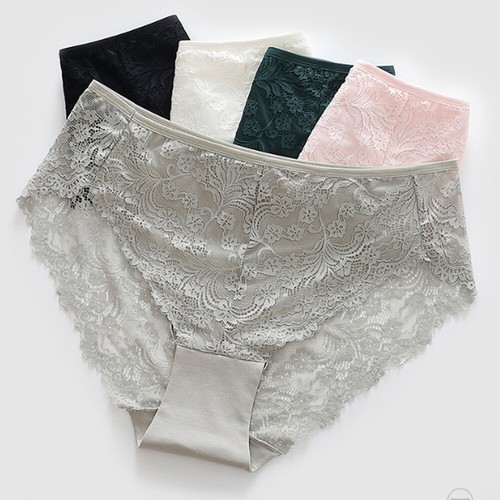 Womens Sexy Lace Panties Knickers Lingerie Seamless Underwear Briefs Plus Size - Picture 8 of 22