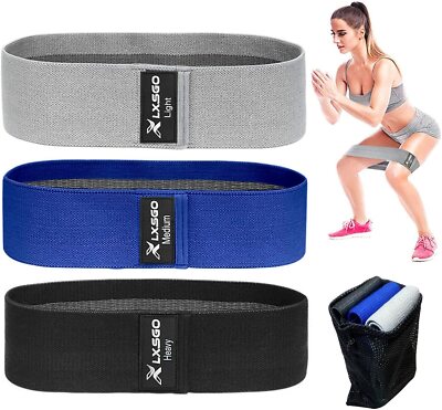 Fabric Resistance Bands Set Workout Exercise Bands for Men and