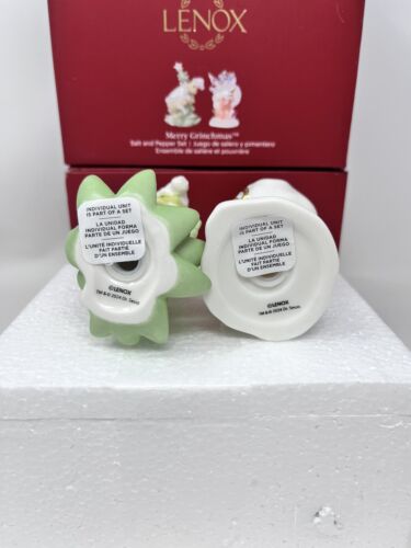 Lenox MERRY GRINCHMAS Salt & Pepper Set New In Box - Picture 4 of 10