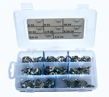 StainlessTown 18-8 Stainless Steel Wing Nut Assortment Kit  6-32 to 1/2-13