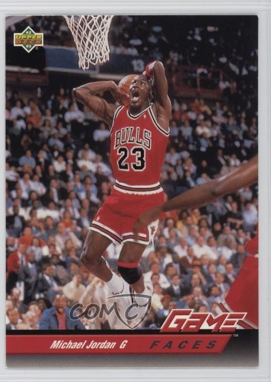 1992-93 Upper Deck Game Faces Michael Jordan #488 HOF 1b3b