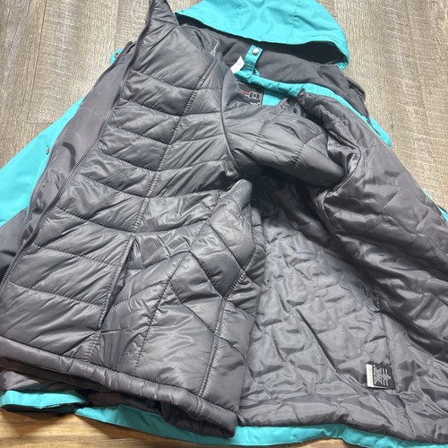 Below Zero by Rothschild Damen Medium Skijacke 3 in 1 Kapuze mehrfarbig türkis 299 $ - Bild 14 von 15