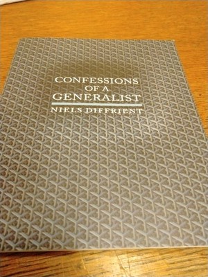 Confessions of a Generalist by Niels Diffrient (Paperback) Clean Rare