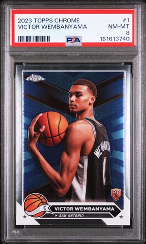 Victor Wembanyama Rookie - 2023 Topps Chrome #1 - PSA NM-MT