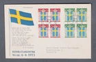 MayfairStamps Sweden FDC 1955 2 Blocks Flag Day First Day Cover aax_38861