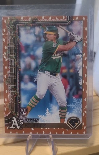 2025 Topps Holiday - Nick Kurtz #H40 Gold Holiday Lights (RC)