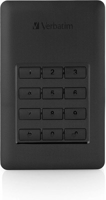 Verbatim Store n Go Secure Externe Festplatte USB 3.1 Typ-C 2TB 2000GB