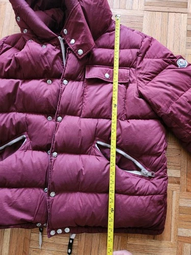 Moncler Lioran Down Jacket Puffer Coat 4 Genuine Maya Burgundy XL *SHIPS TODAY image 16