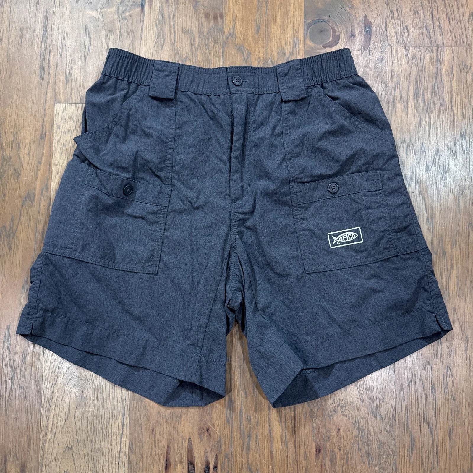 Aftco Shorts Mens 34 Gray Lightweight Performance Fish 8" Inseam Cargo Pockets
Opens in a new window