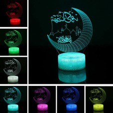 Eid Mubarak Ramadan Night Light Lamp For Muslim Islam Table Party Decoration