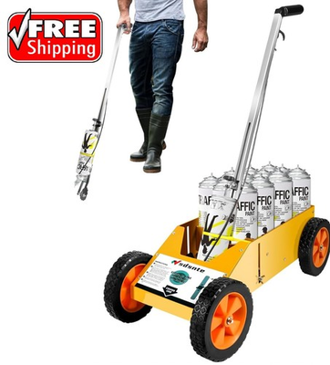 #ad 2 in 1 Detachable Parking Lot Striping Machine and Marking Paint Wand for Fas... $119.89