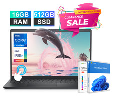 2026 Dell Inspiron Laptop 15.6 Touch 13th Gen Intel i7 16GB RAM  512GB SSD Pro