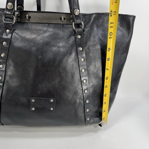Patricia Nash Large Black Leather Benvenuto Tote Shoulder Bag - Picture 11 of 12