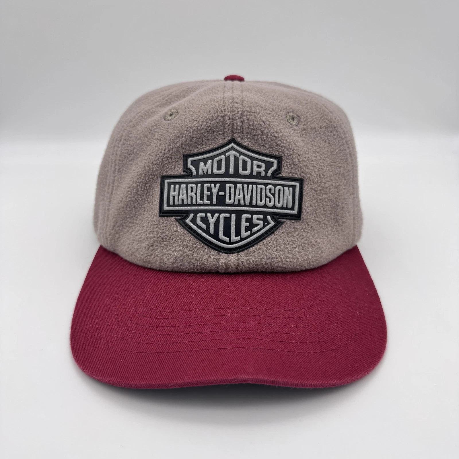 Harley Davidson Hat Fleece Snapback Reflective Bar Shield Logo Biker Riding