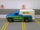 Vintage 1974 Hot Wheels Redline Backwoods Bomb Blue Camper Truck VG+