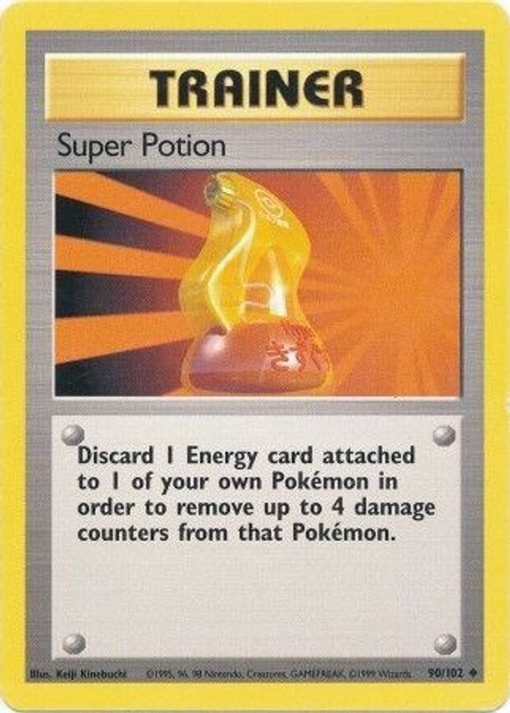 EN Super Potion 090/102 Base Set Uncommon LP
