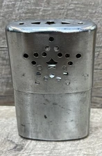 Pocket Hand Warmer Star Untested Hong Kong Silver Finish Vintage Starburst 
