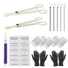 Body Piercing Kit - Yuelong 40pcs Piercing Needles Clamps Kit Mix Needles 12G 14