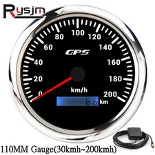 Led Universal 110mm Gps Speedometer 6080120200kmh 80mph Speed Gauge Meter