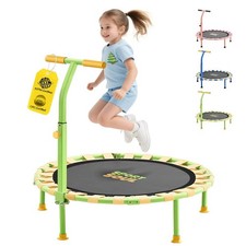 36'' Mini Trampoline for 3-6, Foldable  Spring-Free, Small Trampoline Indoor...