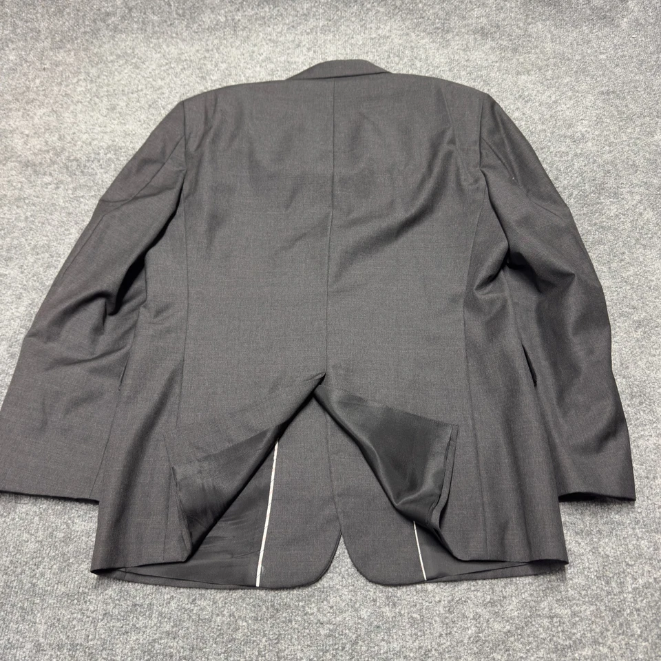 Blazer Abrigo Deportivo J Crew 100% Lana Gris Hombre 42R Regular Foto 2 de 4