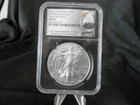 2016 W Silver Eagle MS70 Early Releases 30th anniversary eagle label