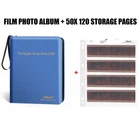 Film Photo Binder Zipper Album+50 Pages Negative 120 6x7 Sleeves Storage Sheet