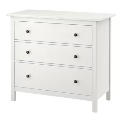 Ikea HEMNES white stain 3 drawer dresser | eBay Ikea HEMNES white stain 3 drawer dresser | eBay