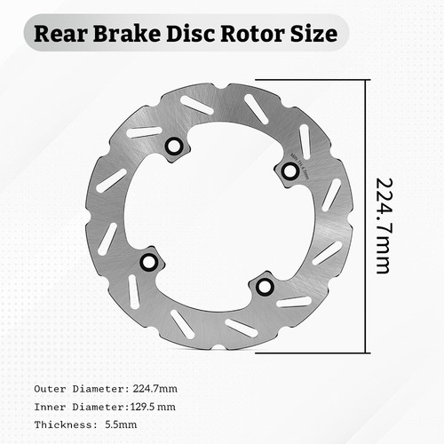 Front Rear Brake Disc Rotors For Yamaha RMAX2 RMAX4 Wolverine 1000 YXZ 1000R 19+ - Picture 3 of 11