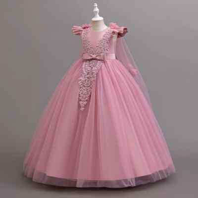 Teen Long Dress Children Prom Gown Girl Party Dress Elegant Evening Clothes