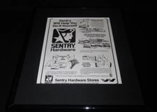 1981 Sentry Hardware Stores 11x14 Framed ORIGINAL Vintage Advertisement 