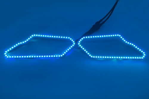 Pair of Headlight Angel Eyes RGB LED Halo Ring Lights Kit For Can-Am Maverick X3 - Bild 7 von 9