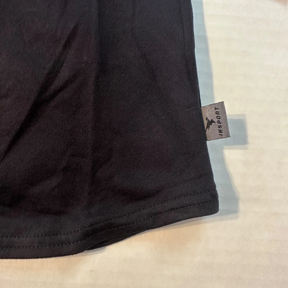 Camisa de ciclismo deportiva suave con cuello falso negra Insport para mujer, talla pequeña nueva con etiquetas Foto 4 de 4