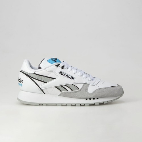 Calzado de salón Reebok clásico de cuero blanco gris GW4726 para hombre talla oki - Imagen 4 de 12
