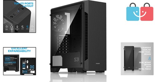 ATX PC Case with Glass Side Panel and USB Connection – Sleek & Functional - Picture 2 of 12