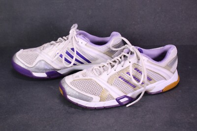 Adidas Opticourt Light Damen Sneaker Sportschuhe Gr. 42 weiß lila Mesh SB2425