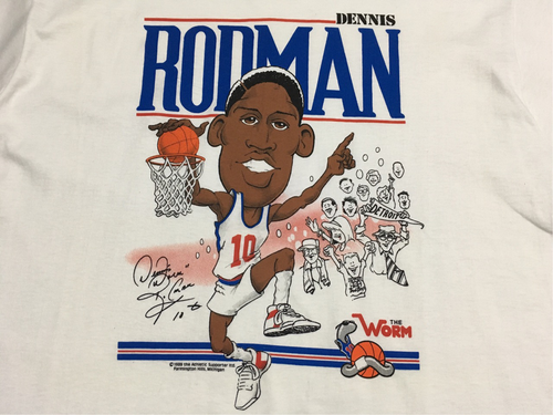 NBA Dennis Rodman big head T-shirt 