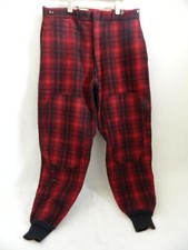 1960's Woolrich Red Plaid Hunting Pants